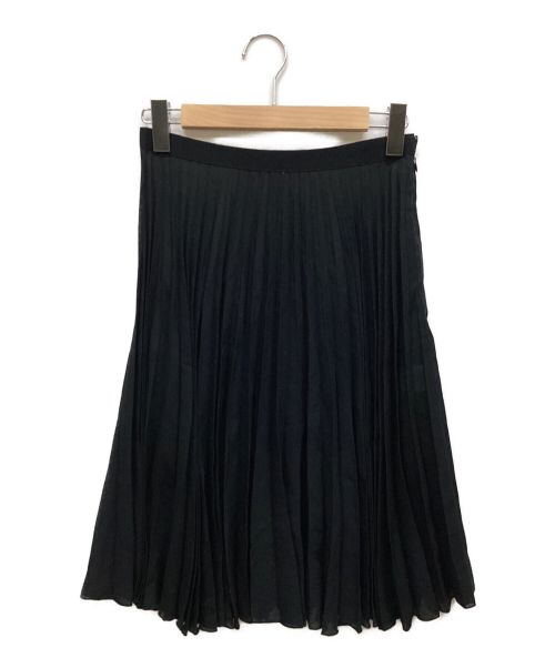 MARGARET HOWELL（マーガレットハウエル）MARGARET HOWELL (マーガレットハウエル) プリーツスカート ブラック サイズ:1の古着・服飾アイテム