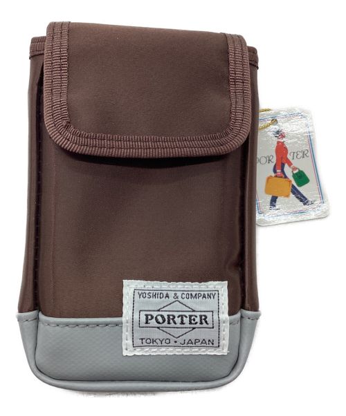 PORTER（ポーター）PORTER (ポーター) 携帯ポーチ ブラウン 未使用品の古着・服飾アイテム