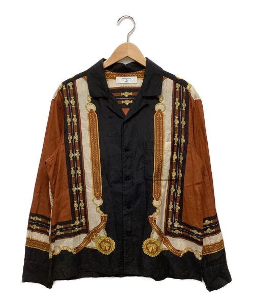 H&M（エイチアンドエム）H&M (エイチアンドエム) TOGA ARCHIVES (トーガアーカイブス) 総柄シャツ ブラウン サイズ:Sの古着・服飾アイテム
