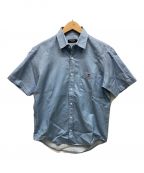 BLACK LABEL CRESTBRIDGEブラックレーベル クレストブリッジ）の古着「ショートスリーブシャツ」｜ブルー