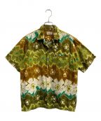 Hawaii Neiハワイネイ）の古着「ヴィンテージアロハシャツ」｜グリーン×ブラウン