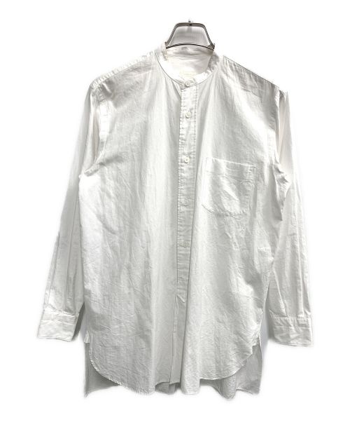 COMOLI（コモリ）COMOLI (コモリ) バンドカラーシャツ ホワイトの古着・服飾アイテム