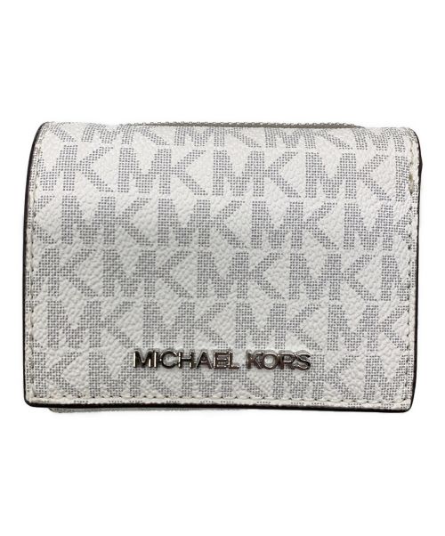 MICHAEL KORS（マイケルコース）MICHAEL KORS (マイケルコース) 3つ折り財布 ホワイトの古着・服飾アイテム