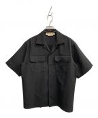 MARNIマルニ）の古着「リップストップオープンカラーシャツ」｜ブラック