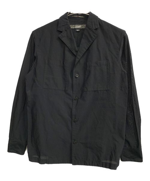 GAULTIER HOMME objet（ゴルチエオムオブジェット）GAULTIER HOMME objet (ゴルチエオムオブジェット) ナイロンコットンシャツ ブラック サイズ:46の古着・服飾アイテム