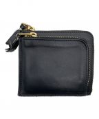 Wallet Comme des Garconsウォレットコムデギャルソン）の古着「Classic Leather Outside Pocket Wallet / コンパクトウォレット」｜ブラック
