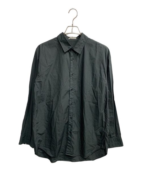 ATON（エイトン）ATON (エイトン) コットンローンオーバーサイズシャツ グレー サイズ:02の古着・服飾アイテム