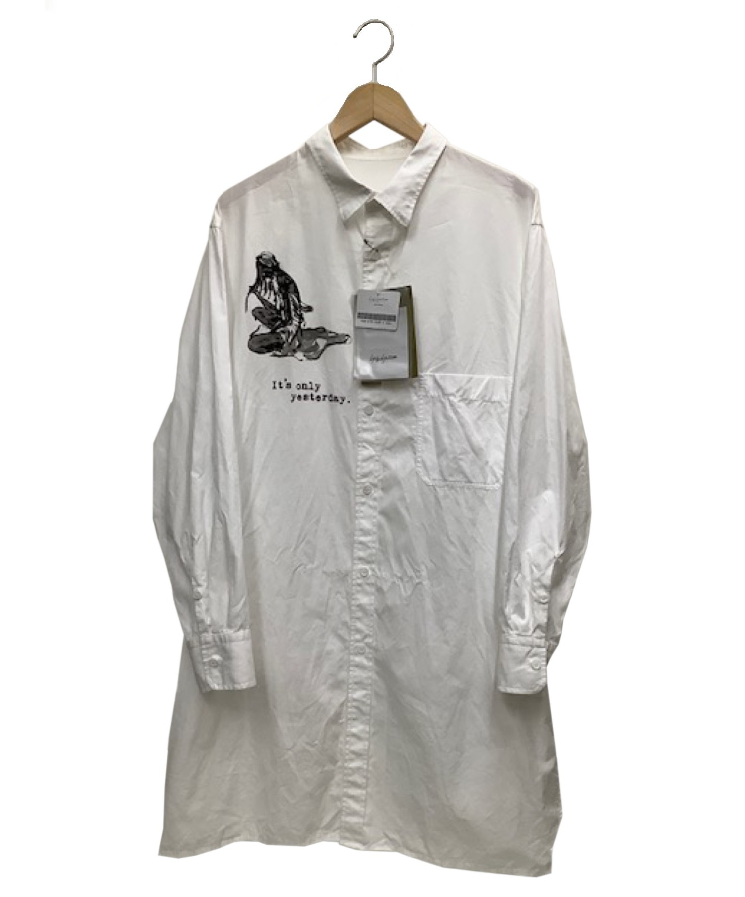 YOHJI YAMAMOTO (ヨウジヤマモト) W-ITS ONLYシャツ ホワイト サイズ:２ 未使用品