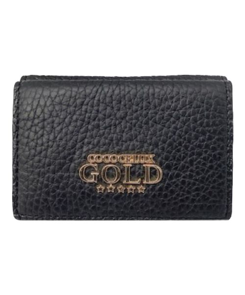 COCOCELUX GOLD（ココセリュックスゴールド）COCOCELUX GOLD (ココセリュックスゴールド) 2つ折り財布 ブラックの古着・服飾アイテム