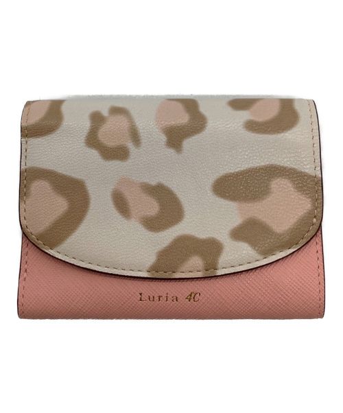 Luria 4℃（ルリアヨンドシー）Luria 4℃ (ルリアヨンドシー) 3つ折り財布 ピンクの古着・服飾アイテム