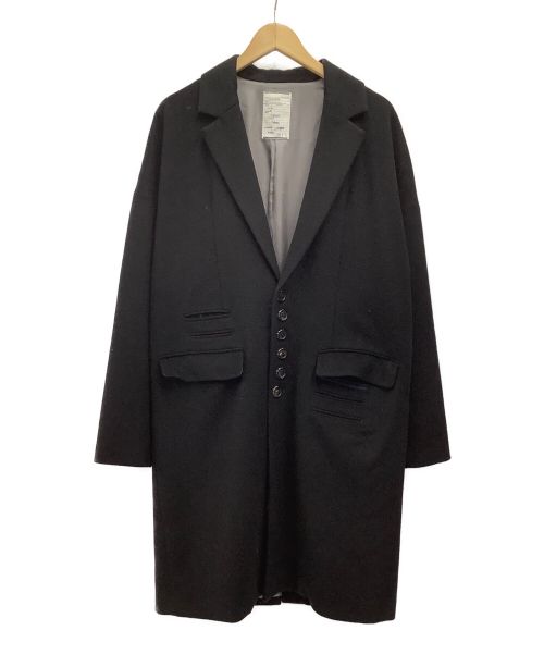 SHAREEF（シャリーフ）SHAREEF (シャリーフ) チェスターコート ブラック サイズ:1の古着・服飾アイテム