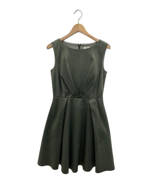 中古 古着通販 Lanvin En Bleu ランバンオンブルー ノースリーブワンピース カーキ ネイビー サイズ 38 ブランド 古着通販 トレファク公式 Trefac Fashion