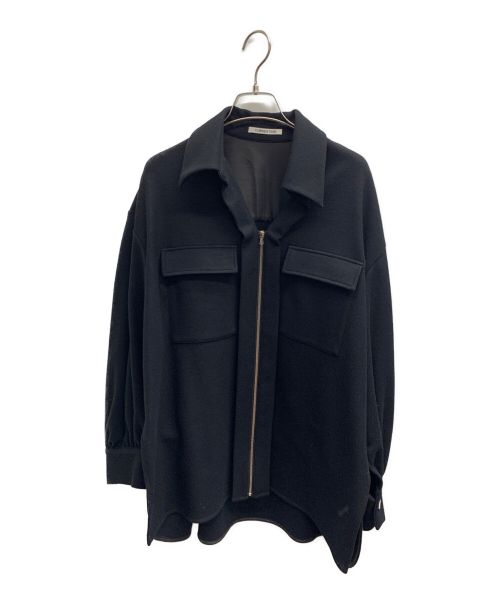 CURRENTAGE（カレンテージ）CURRENTAGE (カレンテージ) ウールジップライトジャケット ブラック サイズ:無しの古着・服飾アイテム