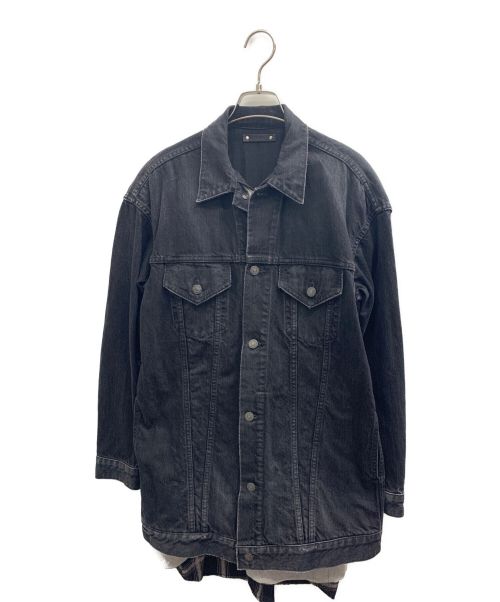 MINEDENIM（マインデニム）MINEDENIM (マインデニム) レイヤードデニムジャケット ブラック サイズ:1の古着・服飾アイテム