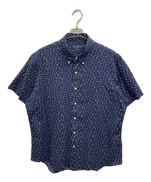 RALPH LAUREN（ラルフローレン）RALPH LAUREN (ラルフローレン) 半袖シャツ ネイビー サイズ:XLの古着・服飾アイテム