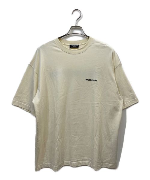 BALENCIAGA（バレンシアガ）BALENCIAGA (バレンシアガ) ロゴプリントオーバーサイズTシャツ アイボリー サイズ:Lの古着・服飾アイテム