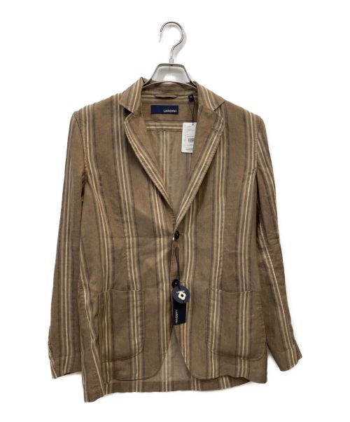 LARDINI（ラルディーニ）LARDINI (ラルディーニ) テーラードジャケット ブラウン サイズ:XSの古着・服飾アイテム