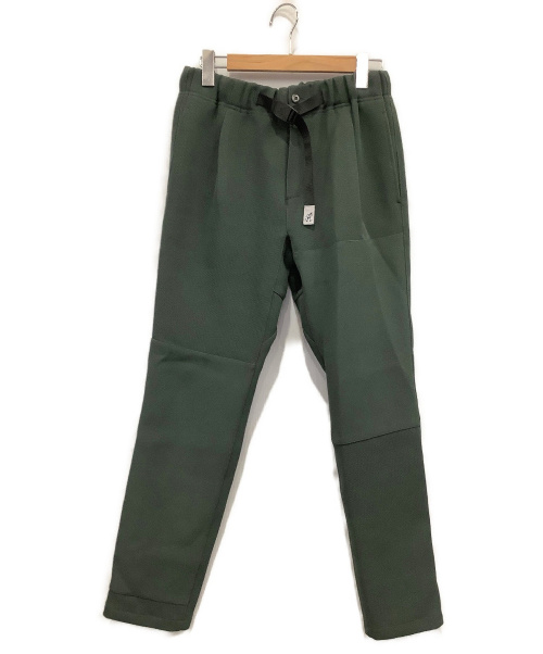 GRAMICCI（グラミチ）GRAMICCI×Adam et Rope (グラミチ×アダム エ ロペ) メッシュクレイジー1タックパンツ グリーン サイズ:Mの古着・服飾アイテム