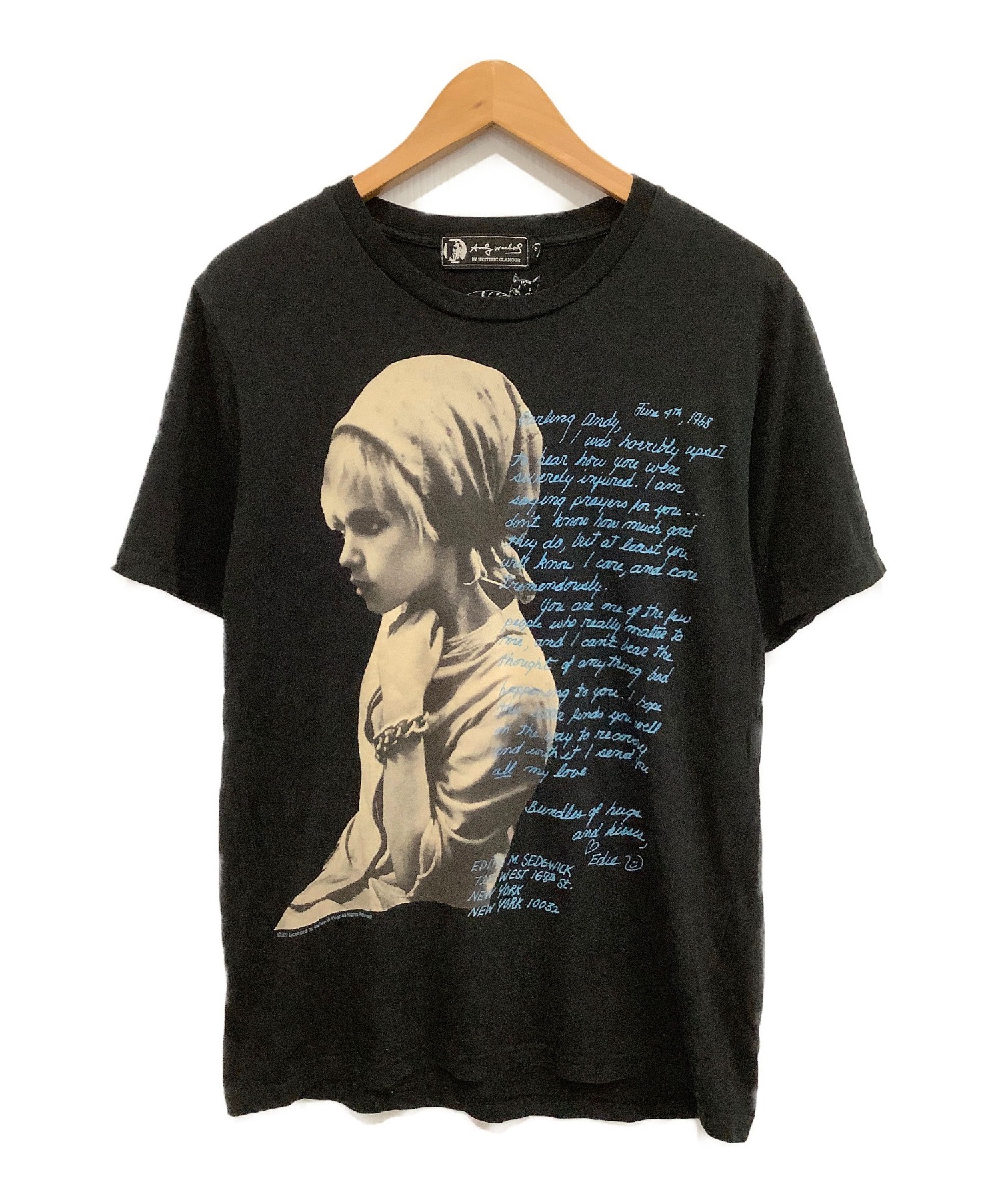 中古・古着通販】Andy Warhol by HYSTERIC GLAMOUR (アンディーウォーフォール バイ ヒステリックグラマー) Tシャツ  ブラック サイズ:M｜ブランド・古着通販 トレファク公式【TREFAC FASHION】