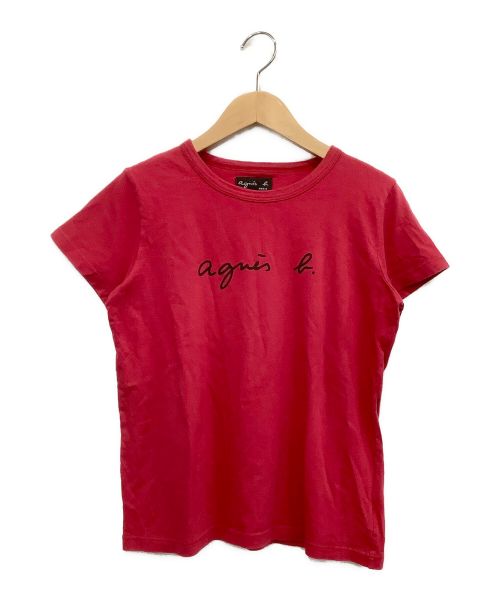 agnes b（アニエスベー）agnes b (アニエスベー) ロゴTシャツ ピンク サイズ:1の古着・服飾アイテム