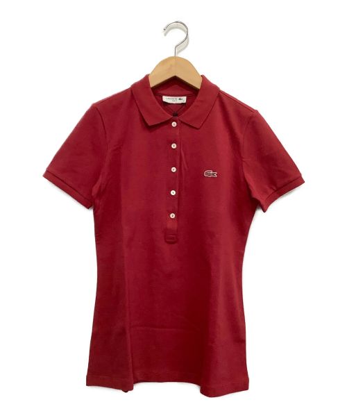 LACOSTE（ラコステ）LACOSTE (ラコステ) ポロシャツ レッド サイズ:36 未使用品の古着・服飾アイテム