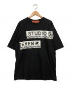 studio seven×HUNTING WORLDスタジオ セブン×ハンティングワールド）の古着「ロゴTシャツ」｜ブラック