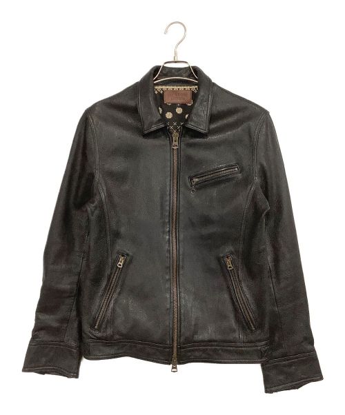 JACKROSE（ジャックローズ）JACKROSE (ジャックローズ) シングルライダースジャケット ブラック サイズ:5の古着・服飾アイテム