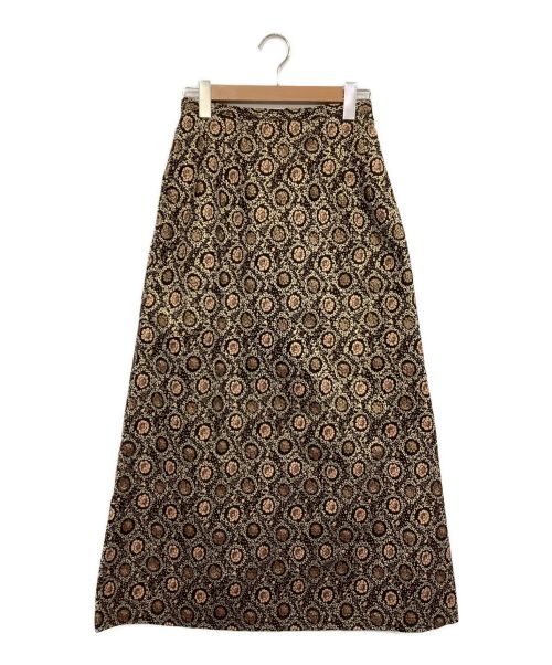 maturely（マチュアリー）maturely (マチュアリー) Gobelin Maxi Skirt ダークブラウン サイズ:1の古着・服飾アイテム