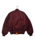 ALPHA (アルファ) MA-1ジャケット ワインレッド サイズ:XL 未使用品：11800円