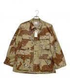 US ARMYユーエスアーミー）の古着「BDUジャケット」｜ベージュ×ブラウン