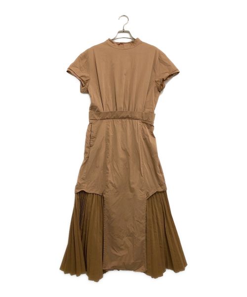 ELENDEEK（エレンディーク）ELENDEEK (エレンディーク) プリーツワンピース ブラウン サイズ:１の古着・服飾アイテム