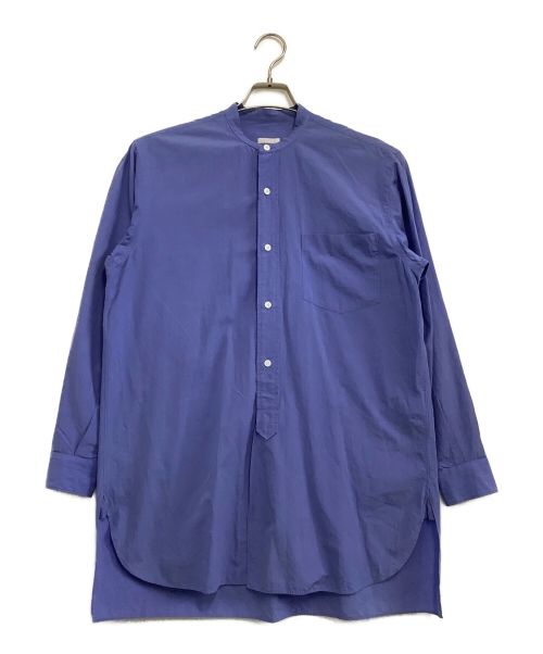 COMOLI（コモリ）COMOLI (コモリ) バンドカラーシャツ ブルー サイズ:1の古着・服飾アイテム