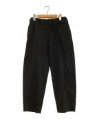 UNFILアンフィル）の古着「Wool-Tropical Wide Tapered Trouser」｜ブラック
