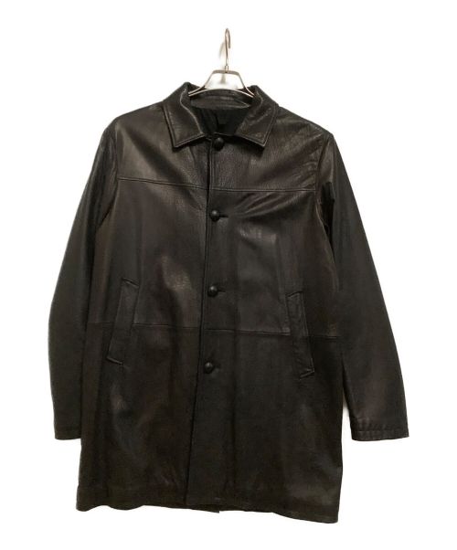TAGLIATORE（タリアトーレ）TAGLIATORE (タリアトーレ) ラムレザーコート ブラック サイズ:表記サイズなしの古着・服飾アイテム