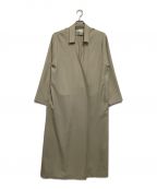RIM.ARKリムアーク）の古着「Linen-like collared gown」｜カーキ