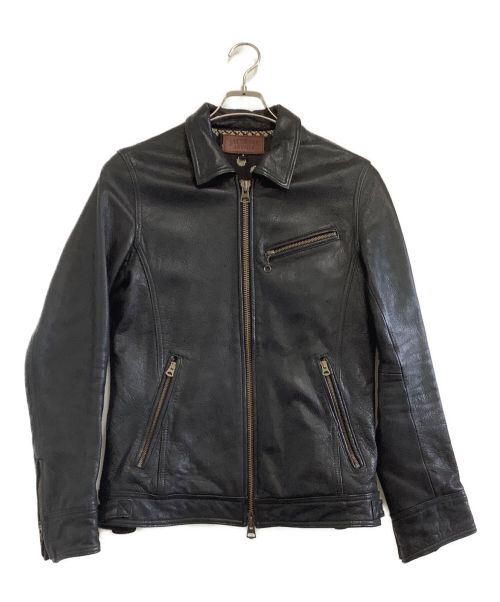 JACKROSE（ジャックローズ）JACKROSE (ジャックローズ) ライダースジャケット ブラック サイズ:4の古着・服飾アイテム