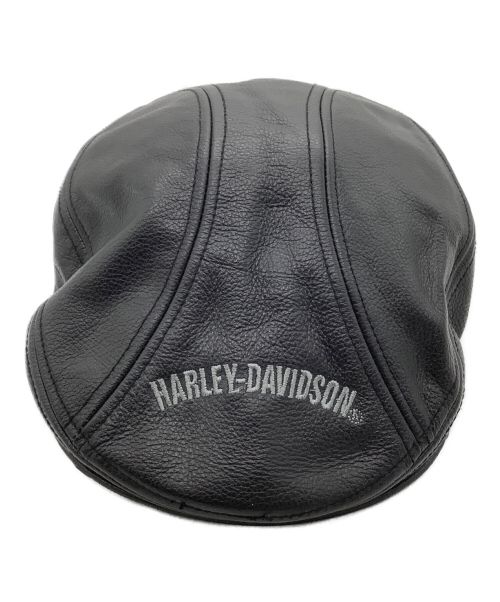 HARLEY-DAVIDSON（ハーレーダビッドソン）HARLEY-DAVIDSON (ハーレーダビッドソン) レザーハンチング ブラック サイズ:Mの古着・服飾アイテム