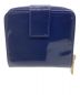 Yves Saint Laurent (イヴサンローラン) 2つ折りエナメル財布 ブルー：18000円