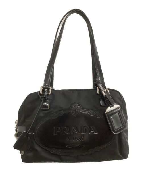 PRADA（プラダ）PRADA (プラダ) ボストンバッグ ブラックの古着・服飾アイテム