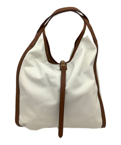 ORSETTO（オルセット）ORSETTO (オルセット) ハンドバッグ ホワイト×ブラウン サイズ:-の古着・服飾アイテム