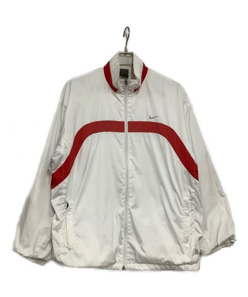 NIKE（ナイキ）NIKE (ナイキ) ナイロンジャケット ホワイト×レッド サイズ:Lの古着・服飾アイテム