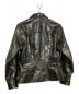 California MFG (カリフォルニア マニュファクチャリング カンパニー) シングルレザージャケット ブラック サイズ:38：89800円