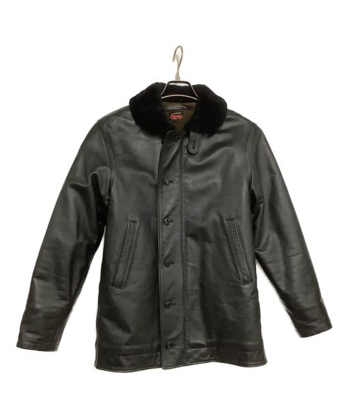 Gleem（グリーム）Gleem (グリーム) レザージャケット ブラック サイズ:36の古着・服飾アイテム