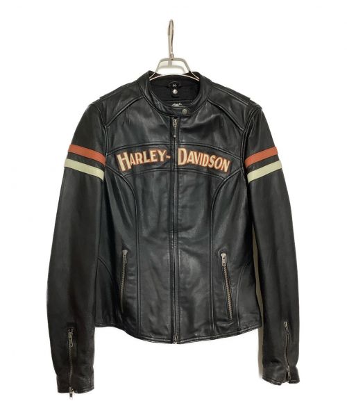 HARLEY-DAVIDSON（ハーレーダビッドソン）HARLEY-DAVIDSON (ハーレーダビッドソン) レザージャケット ブラック サイズ:Mの古着・服飾アイテム
