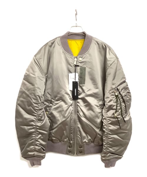 DIESEL（ディーゼル）DIESEL (ディーゼル) MA-1ジャケット ライトグレー サイズ:XXL 未使用品の古着・服飾アイテム