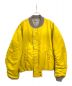 中古・古着 DIESEL (ディーゼル) MA-1ジャケット ライトグレー サイズ:XXL 未使用品：26800円