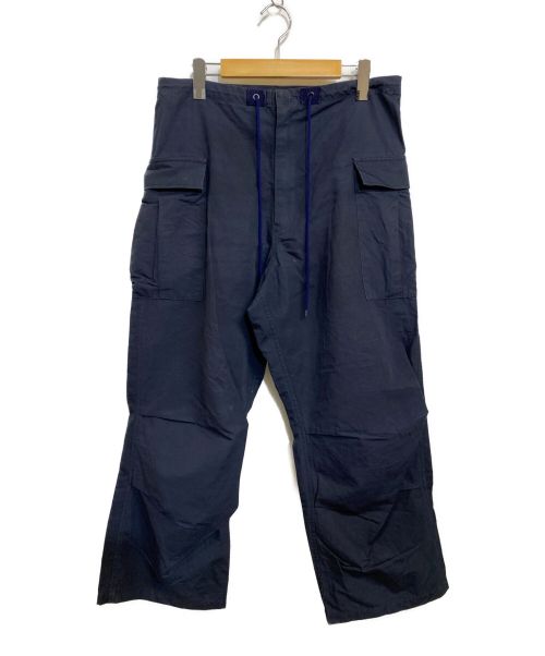 TONE（トーン）TONE (トーン) LINEN OVER PANTS ネイビー サイズ:1の古着・服飾アイテム