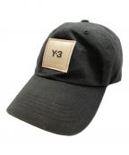 Y-3ワイスリー）の古着「SQUARE LABEL CAP」｜ブラック