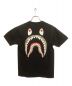 BAPE BY A BATHING APE (ベイプバイアベイシングエイプ) stussy (ステューシー) camo shark TEE ブラック サイズ:S：5000円