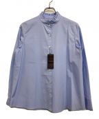 MACKINTOSH LONDONマッキントッシュ ロンドン）の古着「ハイカウントブロードフリルカラーシャツ」｜ブルー